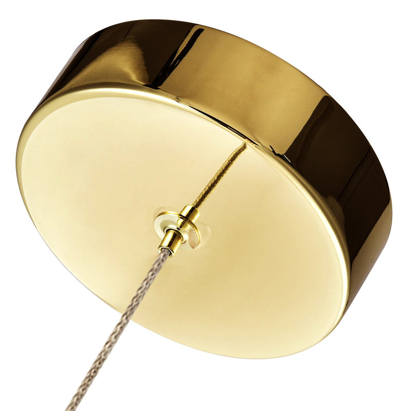 Elegant Venezia Gold LED Pendant with Champagne Glass Shade