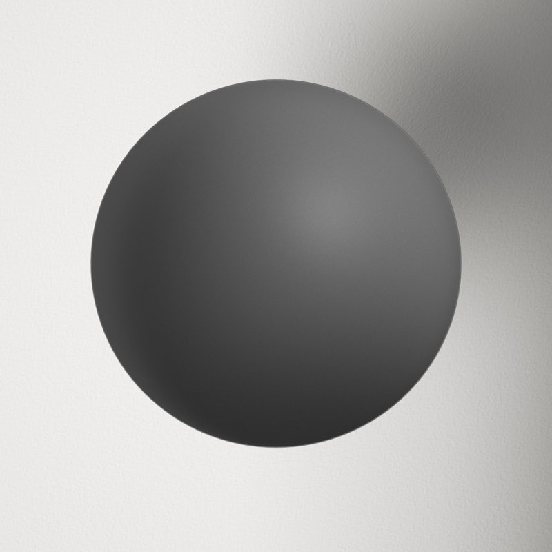 Gray Round Metal Decorative Footed Bowl