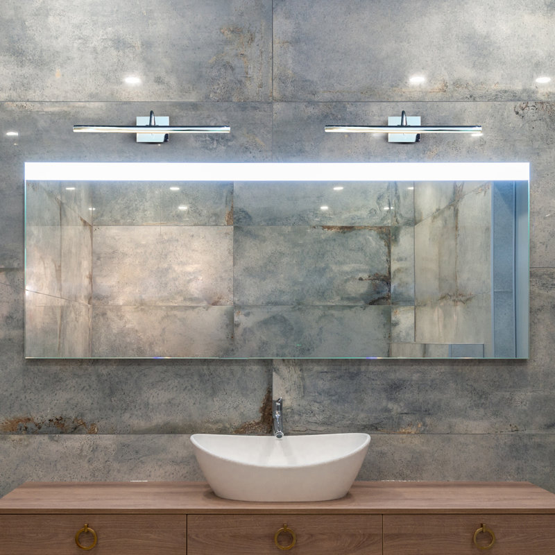 Procyon 24" Polished Chrome Slim LED Bathroom Wall Light