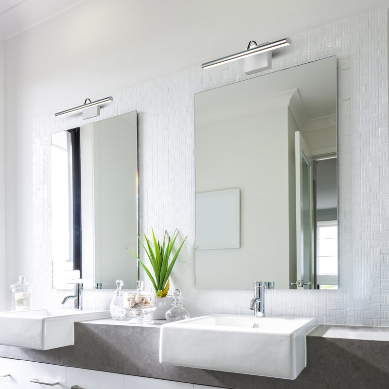 Procyon 24" Polished Chrome Slim LED Bathroom Wall Light