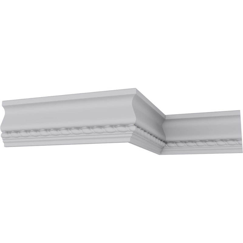 Elegant 94.5" Maria Polyurethane Chair Rail Moulding in White