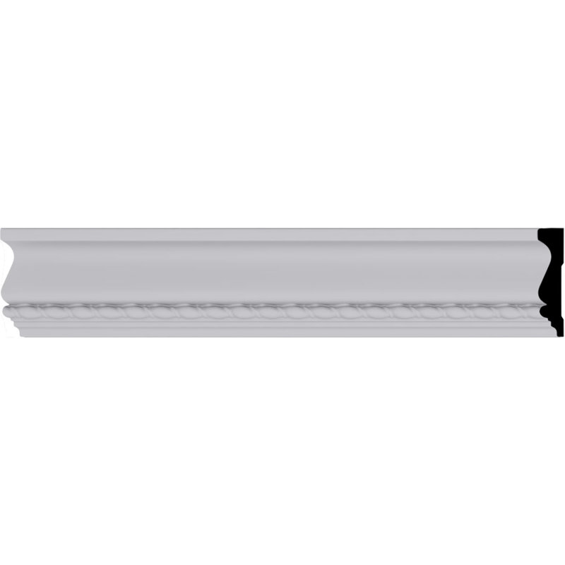 Elegant 94.5" Maria Polyurethane Chair Rail Moulding in White