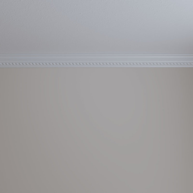 Elegant 94.5" Maria Polyurethane Chair Rail Moulding in White