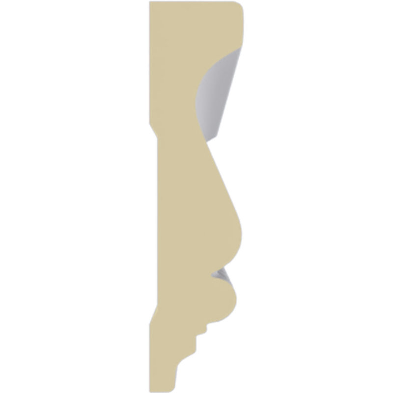 Elegant 94.5" Maria Polyurethane Chair Rail Moulding in White