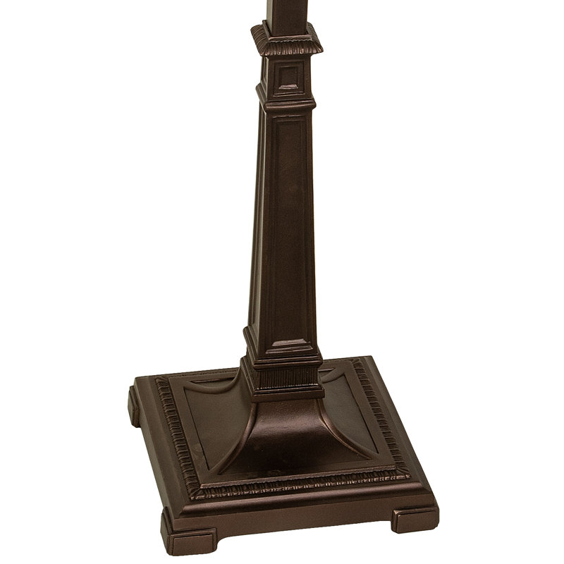 Mahogany Bronze Stained Glass 66'' Floor Lamp
