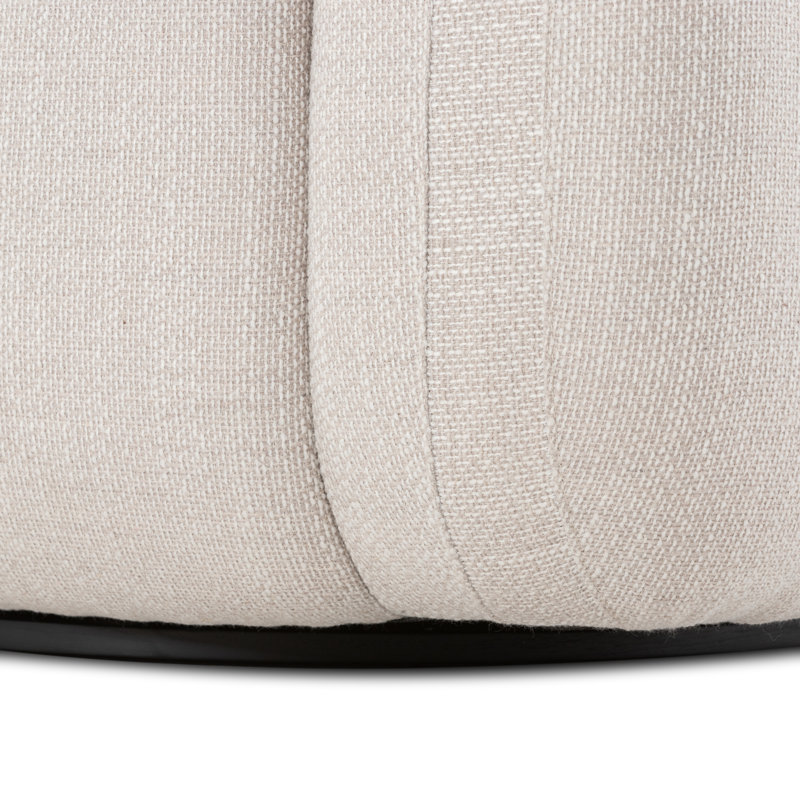Nara 35.5'' Luxurious Brown Swivel Armchair with Soft Upholstery