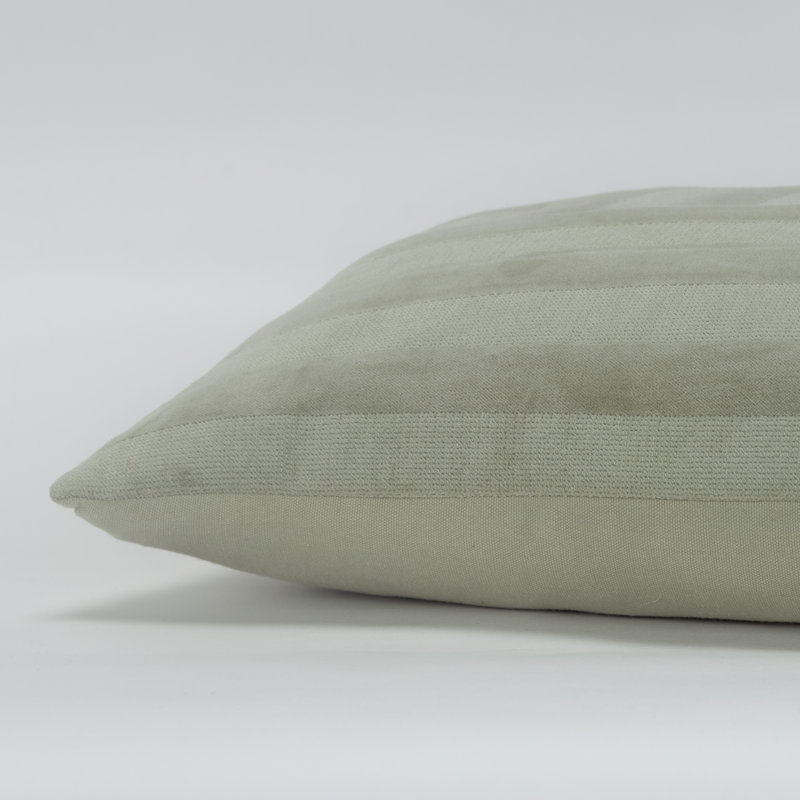 Green Embroidered Cotton Lumbar Throw Pillow Set