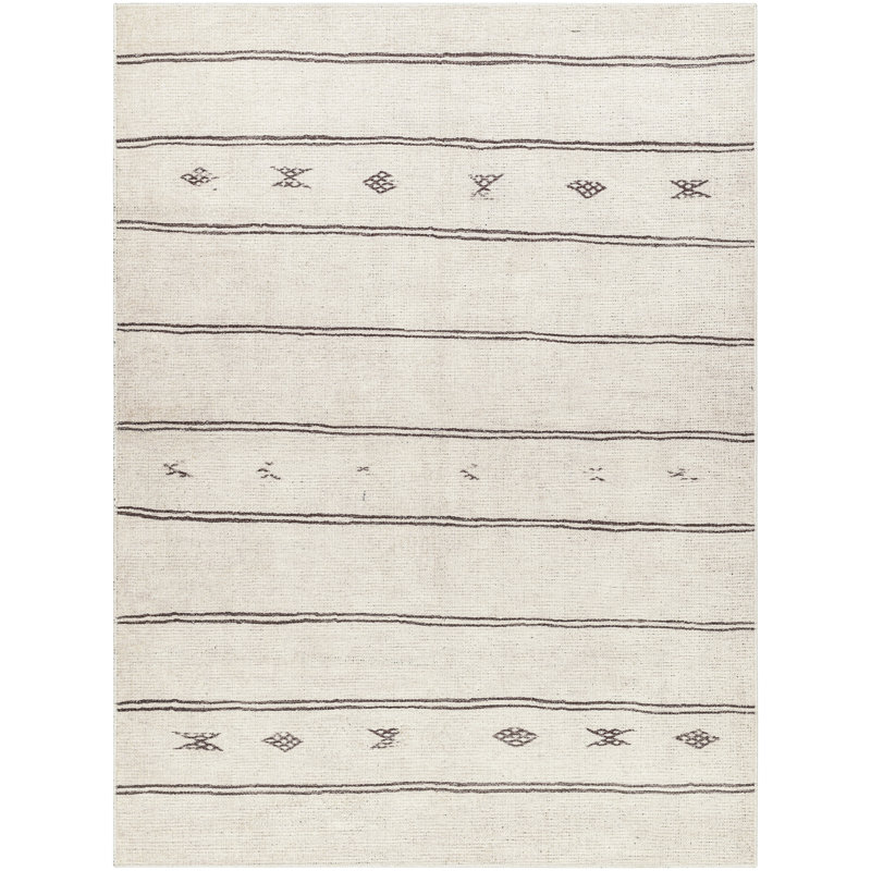 Becki Owens Vintage-Inspired Stripe Gray Synthetic Rug, 3'11" x 5'7"