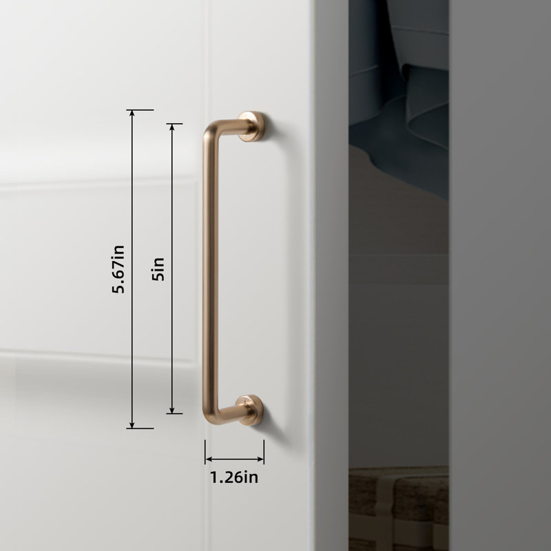 Champagne Bronze 5" Center to Center Bar Pull