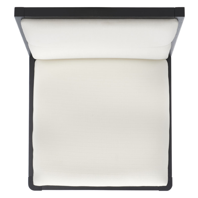 Laycee 36" Black & White Linen and Wood Counter Stool