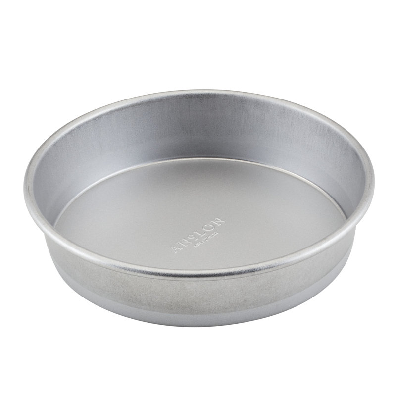 Silver Aluminized Steel Round Cake Pan, 9 Inch