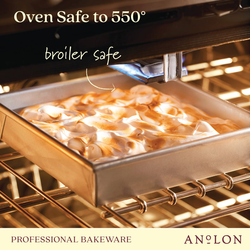 Silver Square Silicone Non-Stick Cake Pan, 9 Inch