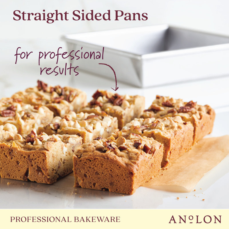 Silver Square Silicone Non-Stick Cake Pan, 9 Inch