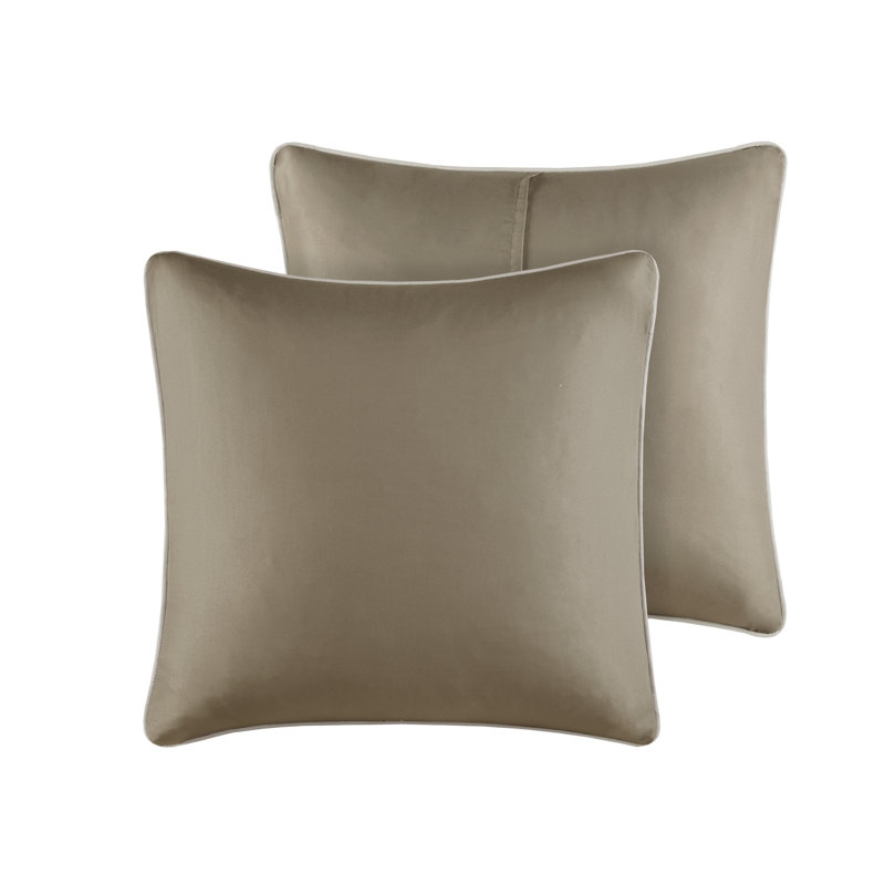 California King Blue and Gray Embroidered Microfiber Comforter Set