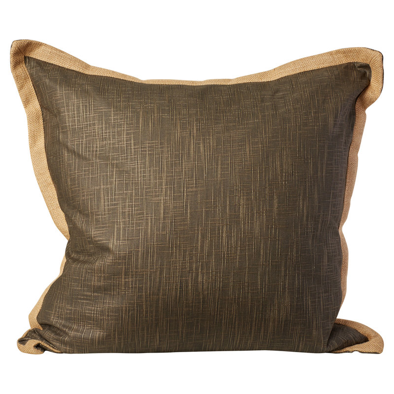 Madeline 22'' Brown and Beige Linen Pillow Set