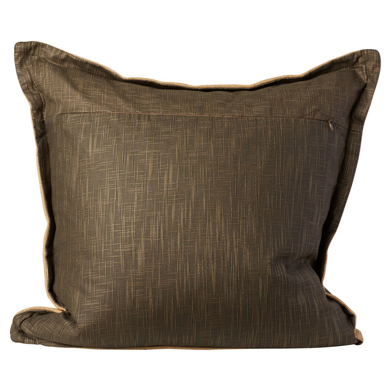 Madeline 22'' Brown and Beige Linen Pillow Set