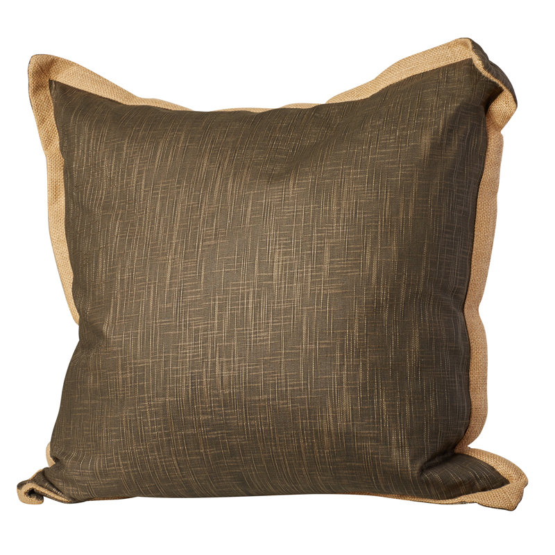 Madeline 22'' Brown and Beige Linen Pillow Set