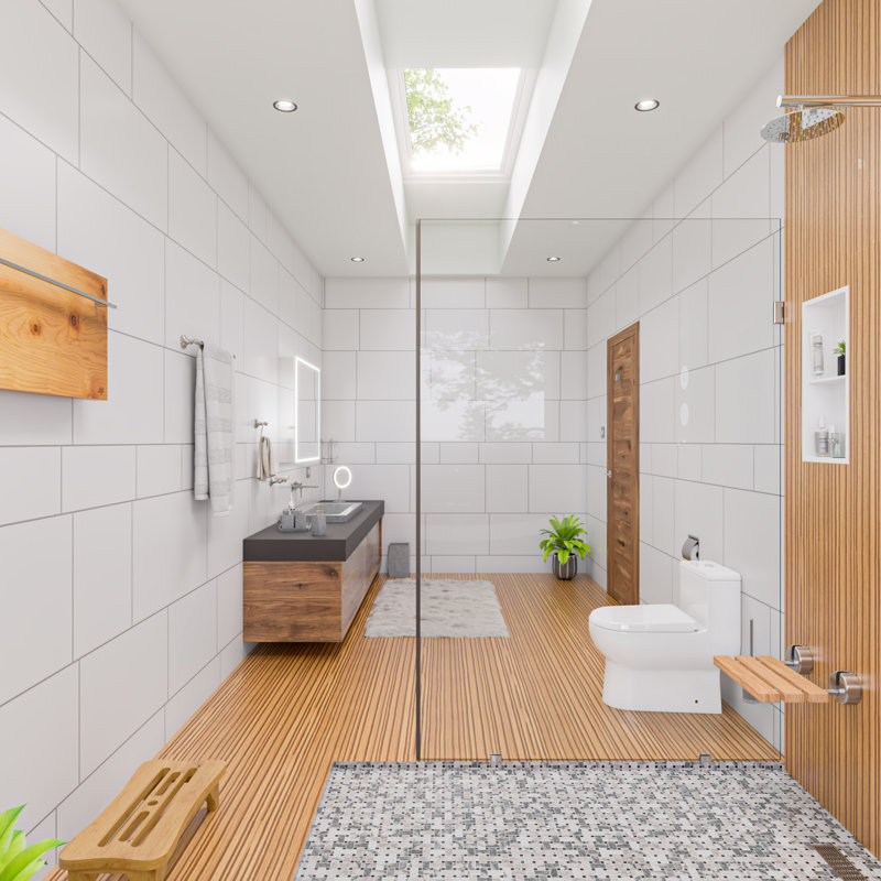 32" Brushed Stainless Steel Linear Shower Drain