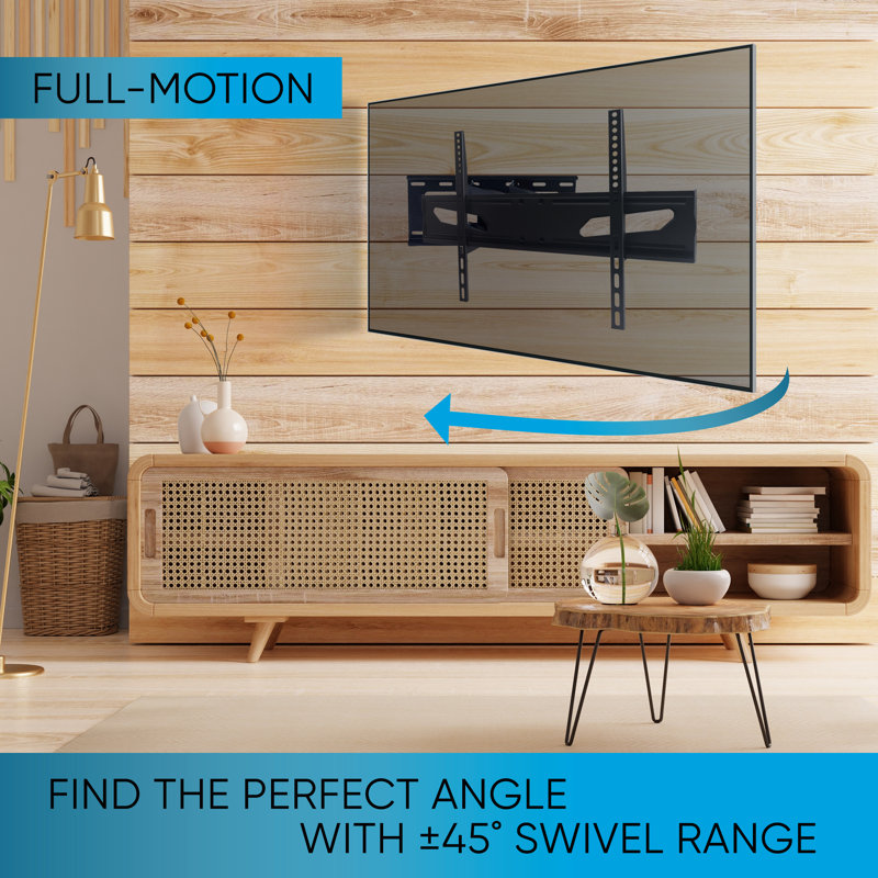 Atlantic Full-Motion Metal Wall Mount for 47"-86" TVs