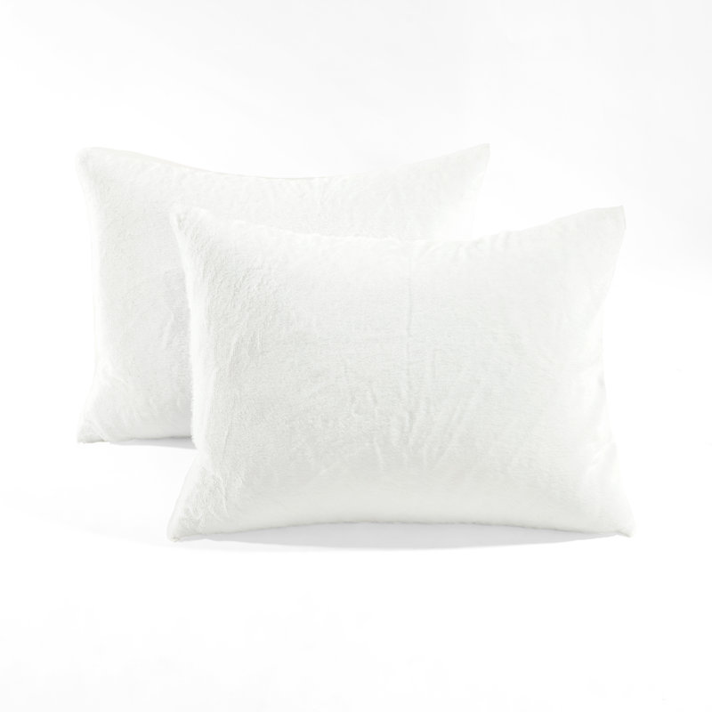 King Light Gray Faux Fur 3-Piece Comforter Set