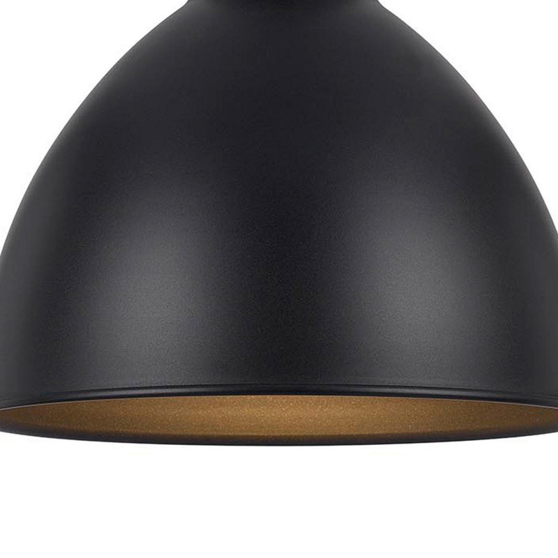 Bronze Dome Pendant Light with Metal Shade
