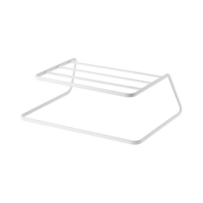 White Steel Kitchen Cabinet Dish Riser Organizer