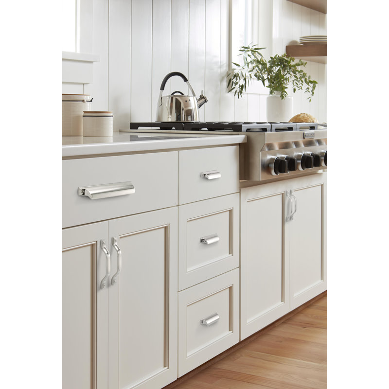 Polished Nickel Classic Cabinet Cup Pull 3-3/4 inch