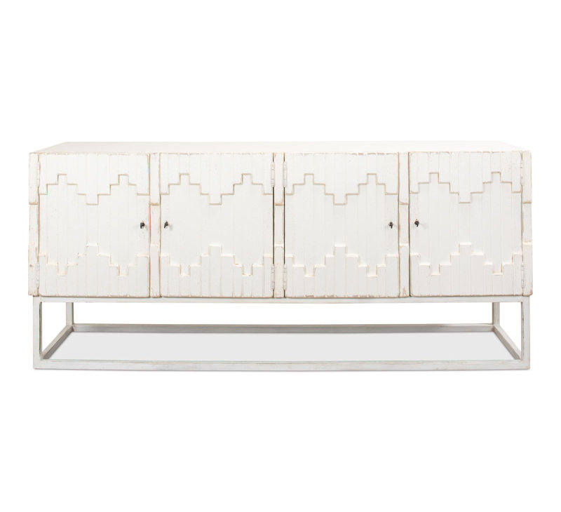 Aztec 80'' White Reclaimed Pine Sideboard