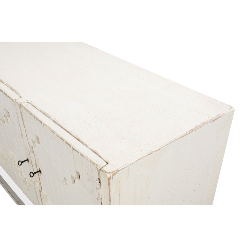 Aztec 80'' White Reclaimed Pine Sideboard