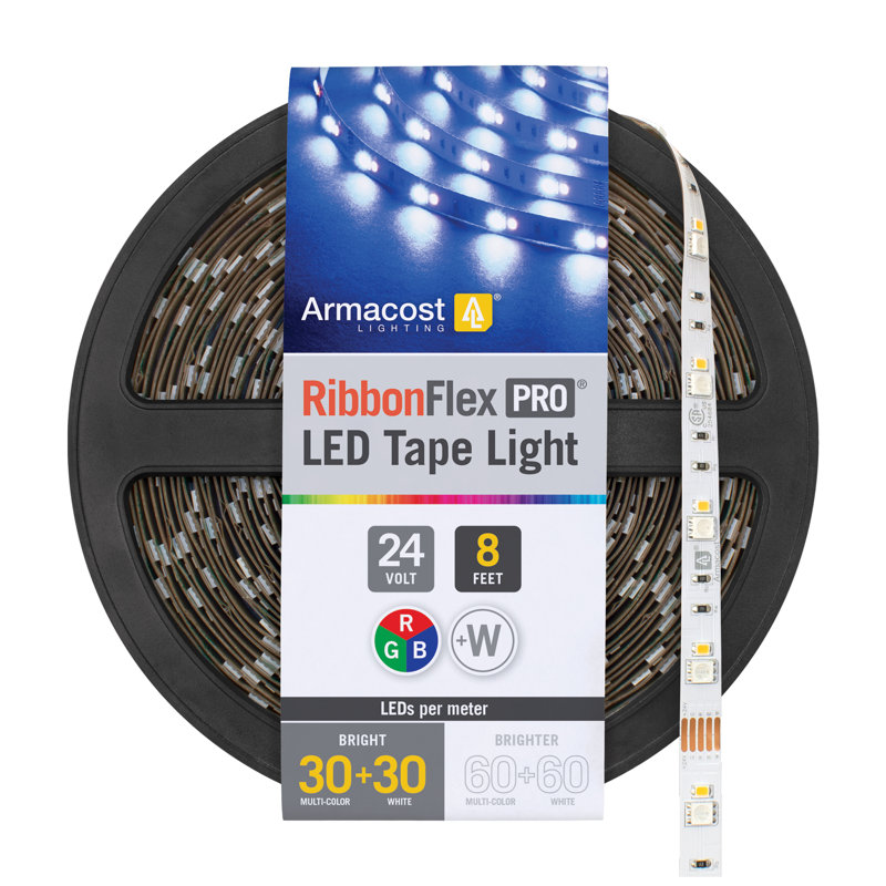 RibbonFlex Pro 8-Foot Multicolor and White LED Tape Light