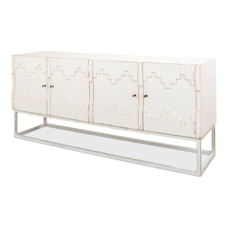 Aztec 80'' White Reclaimed Pine Sideboard