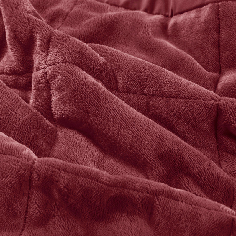 Burgundy Twin Reversible HeiQ Smart Temperature Blanket