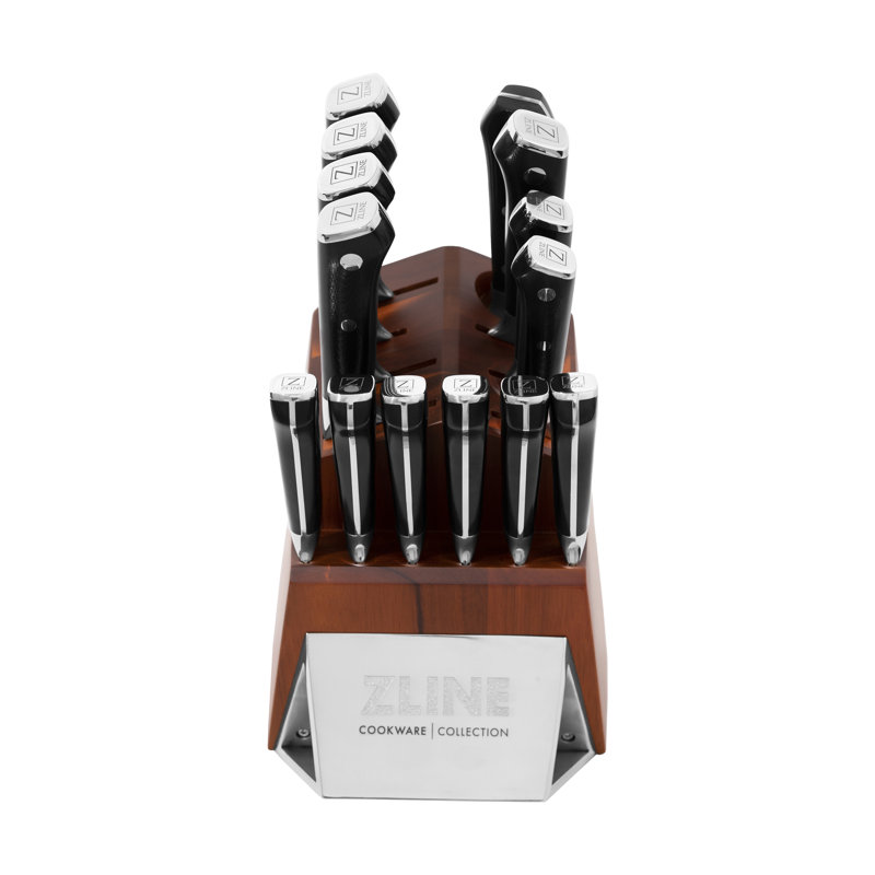 ZLINE 15-Piece Professional German Steel Kitchen Knife Block Set