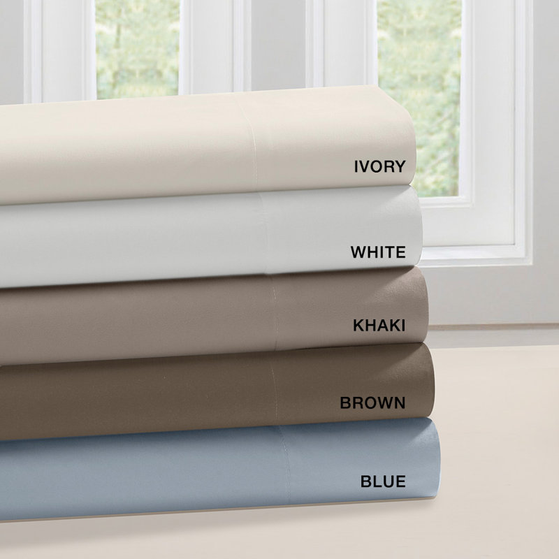 California King White Cotton Polyester Deep Pocket Sheet Set