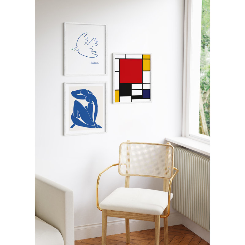 White 16x20 Oak Wood Gallery Wall Frame Set