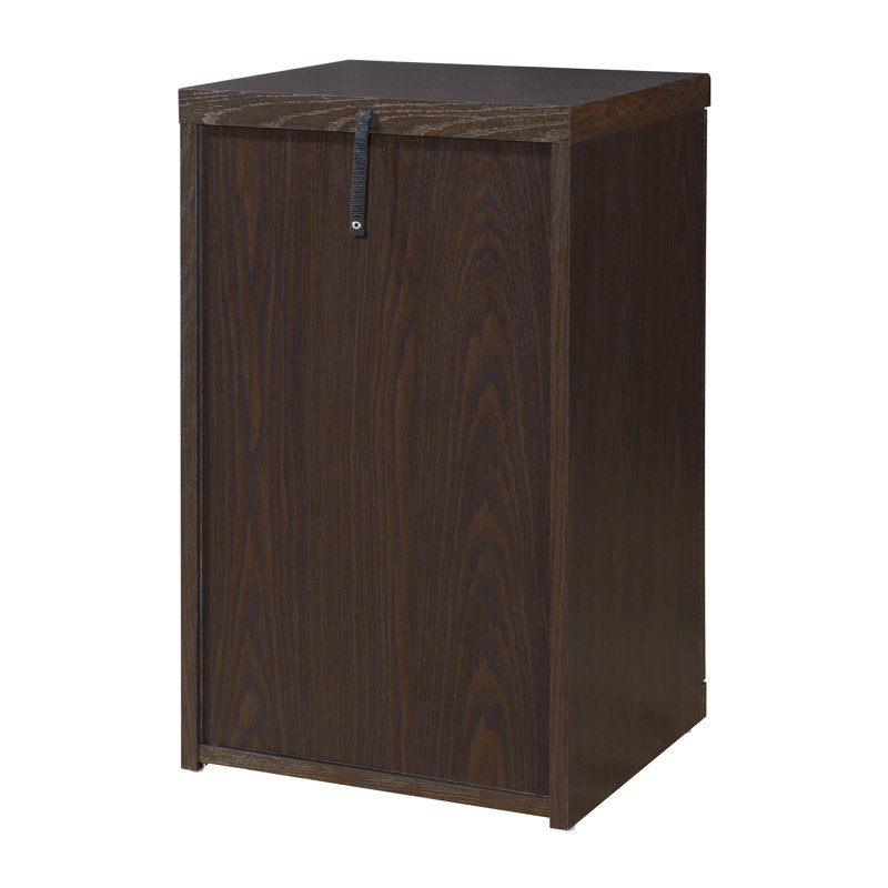 Espresso Alpine 2-Drawer Vertical Lockable File Cabinet