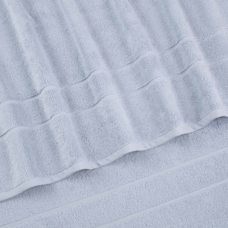 Blue Pima Cotton 2-Piece Hand Towel Set