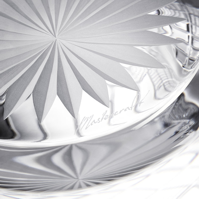 Handcrafted Clear Crystal Decorative Table Vase