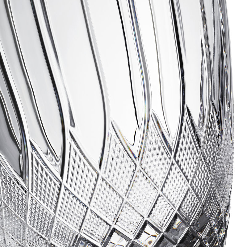 Handcrafted Clear Crystal Decorative Table Vase