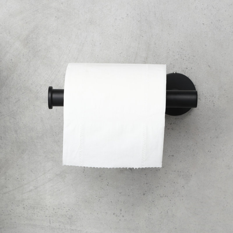 Elizabeth Matte Black Stainless Steel Wall Mounted Toilet Paper Holder