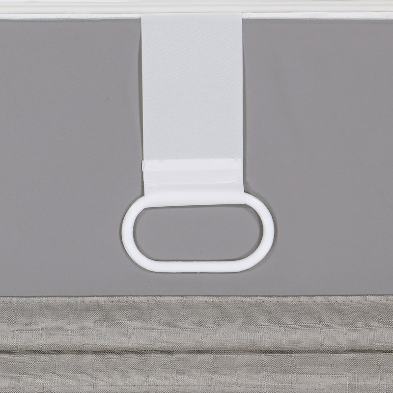 Gray Cordless Blackout Outdoor Roman Shade 33" x 64"