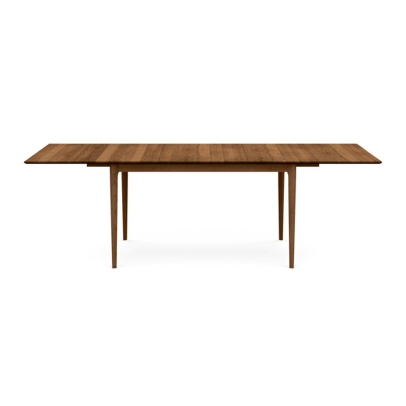 Saddle Cherry Solid Wood Extendable Dining Table, 42" W x 90" L