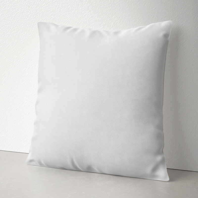 White 20" x 20" Down Feather Pillow Insert