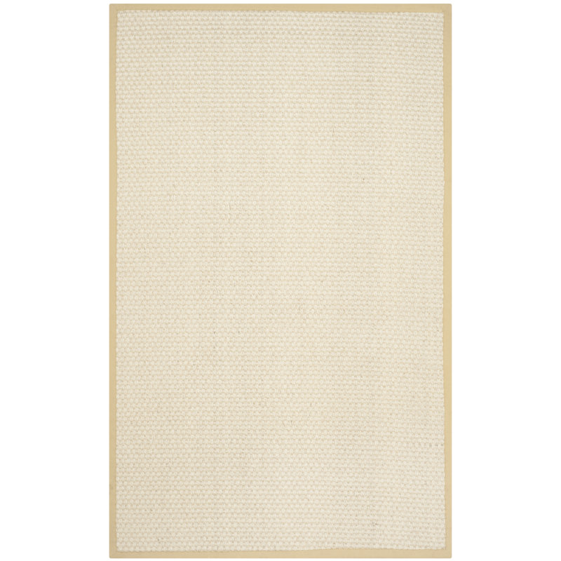 Handwoven Reversible Wool Area Rug in Sand, 9' x 12'