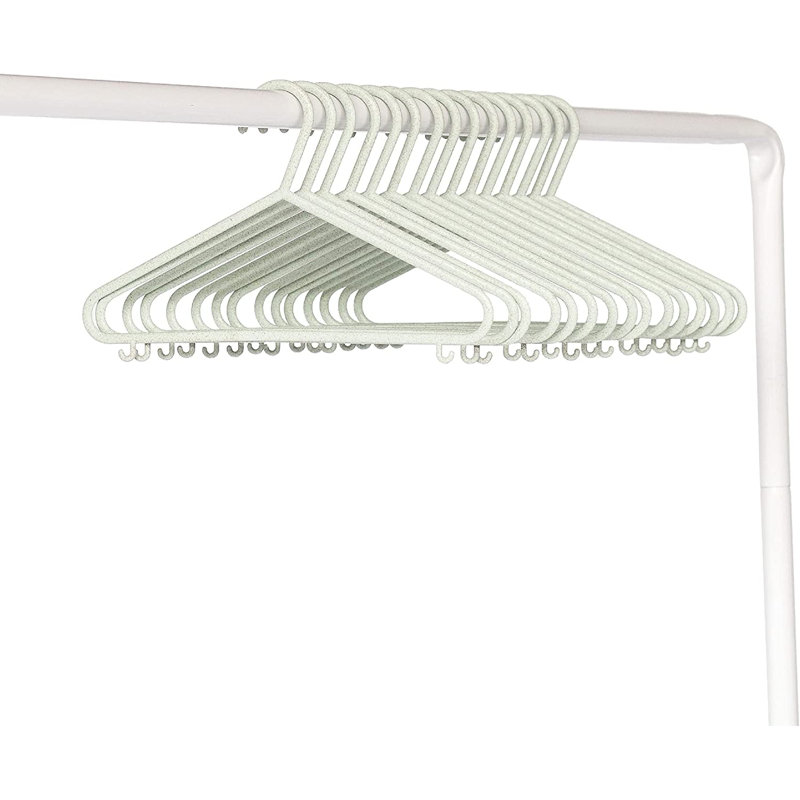 Speckled Green Wheat Straw Baby Clothes Hangers, 30-Pack