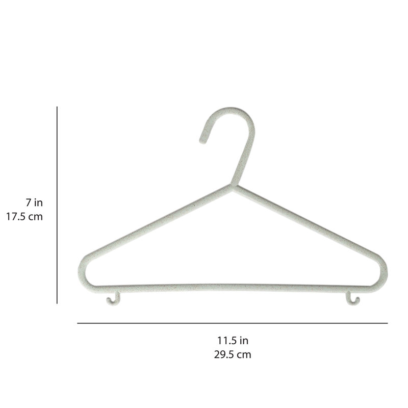 Speckled Green Wheat Straw Baby Clothes Hangers, 30-Pack