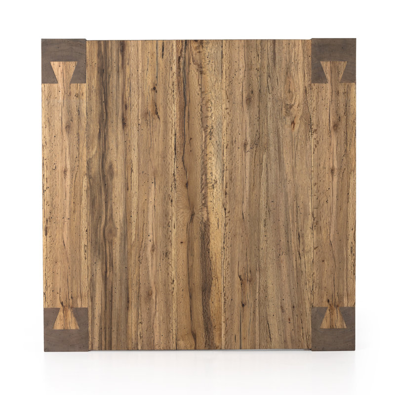 Contemporary Rustic Wormwood Oak 55'' Square Coffee Table