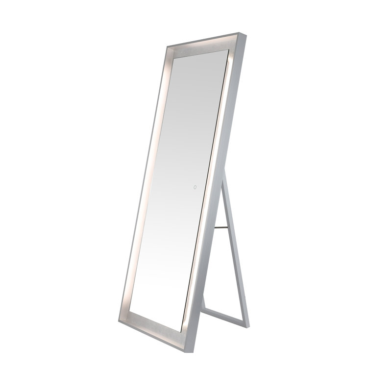Montauk 26" Silver Grey Aluminum LED Rectangular Mirror