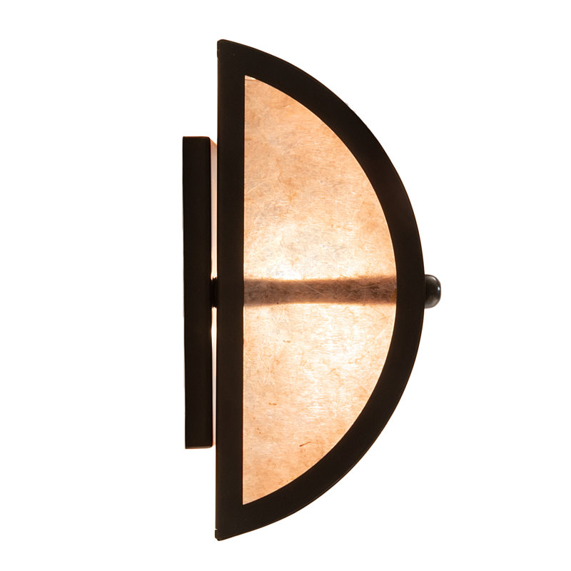 Craftsman Brown Amber Mica 2-Light Wall Sconce