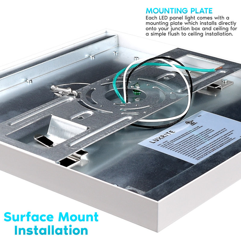 Modern 12x12 Inch LED Flush Mount Ceiling Light, 5-Color Selectable